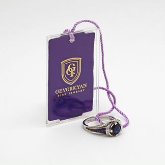 Кольцо Gevorkyan, новое, сапфиры и бриллианты