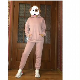 Новый Костюм из футера пудра