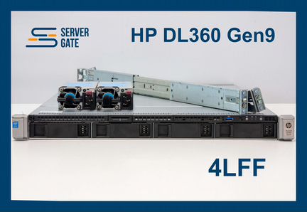 Сервер HP DL360 G9 4LFF 2x E5-2697v3 256 GB