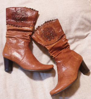 Сапоги осенние нат.кожа 38р