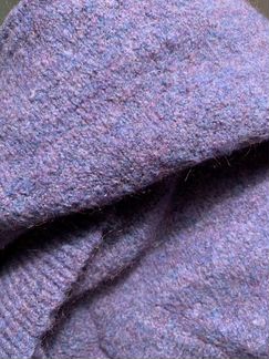 Фиолетовый мохеровый шерстяной свитер Zara Man