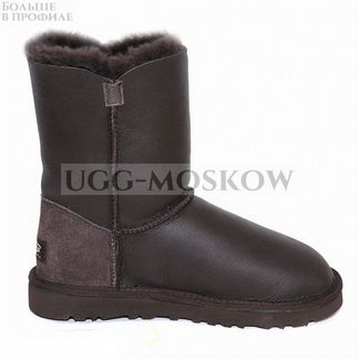 Угги UGG Bailey Button Metallic Chocolate Ар-N051