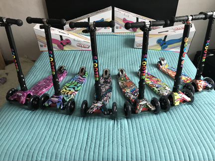 Самокат Scooter 21-st maxi print складной