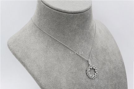 Золотая подвеска с бриллиантами 0.73 ct