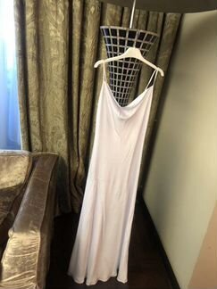 Шелковое платье комбинация в пол