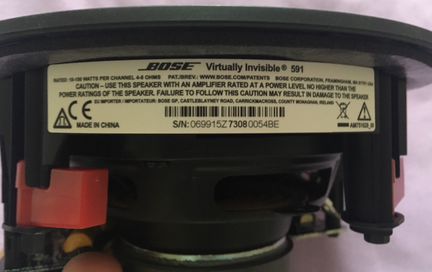 Встраемая акустика Bose Virtually Invisible 591