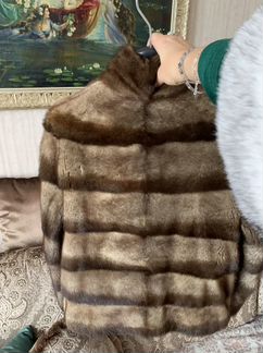 Полушубок натуральный мех норка