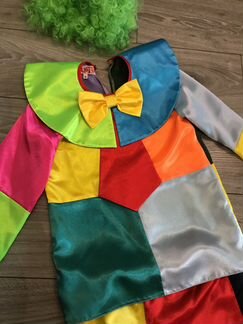 Костюм клоуна Артэ плюс парик и нос 7-10 лет