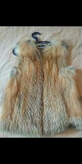 Жилет из лисы размер M