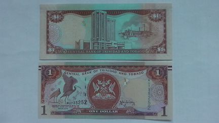 Зарубежные банкноты 1доллар Тринидад иТабаго и т.д