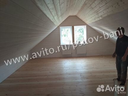 Сруб дома бани