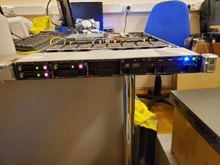 Сервер hpe dl360p gen8 12 ядер 24 потока 32Gb