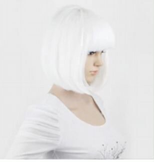 Парик Каре Белый Неон New