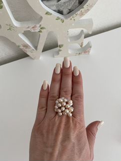 Браслет,серьги,кольцо из жемчуга