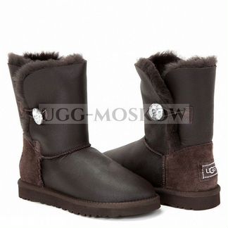 Угги UGG Button Bling Metallic Chocolate Ар-N521