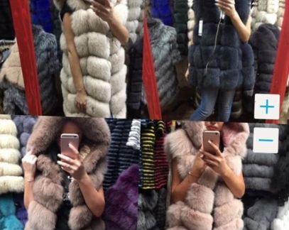 Жилетка из песца