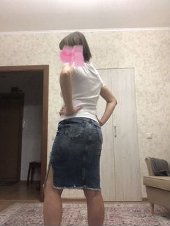 Юбка джинсовая