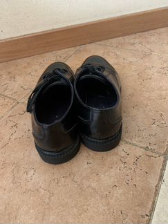 Туфли Zara чёрная кожа