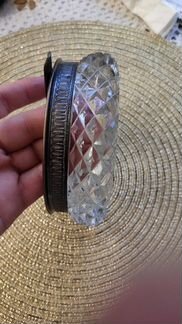 Пепельница серебро 875 пробы. Хрусталь