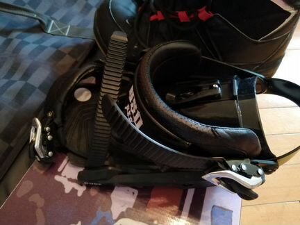 Сноуборд комплект доска, крепы, чехол, ботинки
