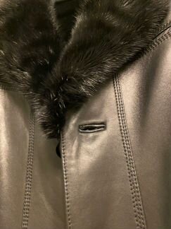 Кожаная дублёнка