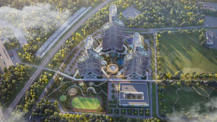 Квартира-студия, 70.4 м², 15/39 эт.