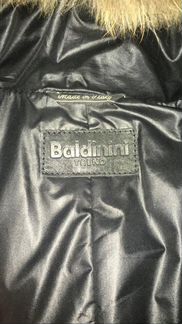 Кожаный женский пуховик Baldinini