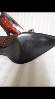 Туфли бордовые,37