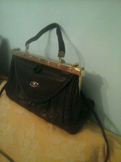 Сумка кожаная кросс-боди ретро Венгрия как новая