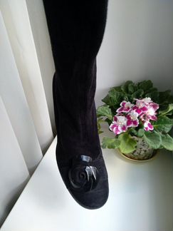 Сапоги-чулки замша 38