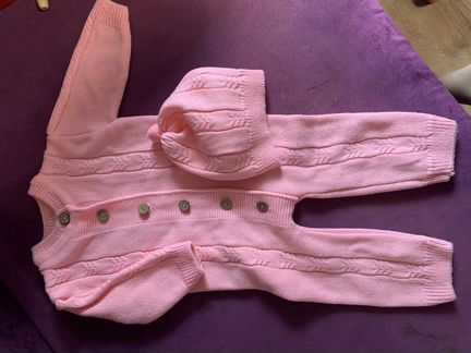 Комбинезон вязаный р 74