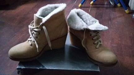 Ботинки натуральная замша и мех