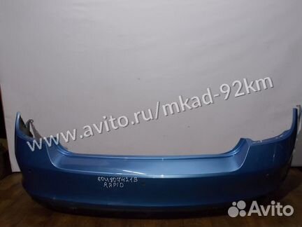 Бампер задний бу Skoda Rapid OEM 60U807421B (скл-4