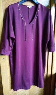 Бордовое платье, Остин, летучая мышь, 50 размер