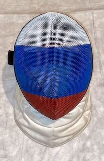 Маска шпага FIE 1600N с флагом РФ (новое крепление