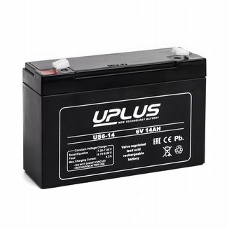 Аккумулятор тяговый Uplus US 6-14 (6В 14 Ач)