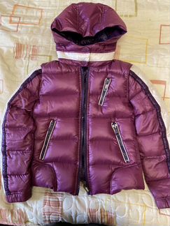 Куртка пуховик (140) двусторонний