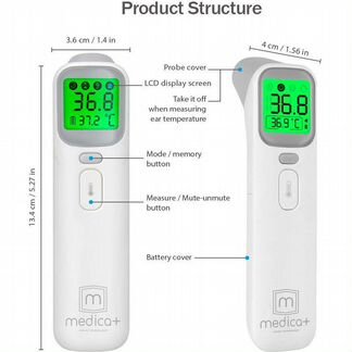 Бесконтактный термометр medica+ Termo Control 7