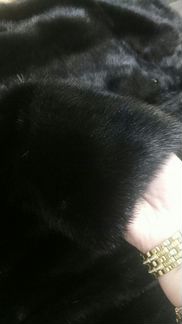 Шуба норковая чёрная