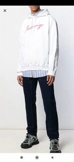 Худи Balenciaga 2020 Paint белое M,L,XL