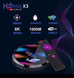Цифровое тв бесплатно приставка H96MAX X3 4/32
