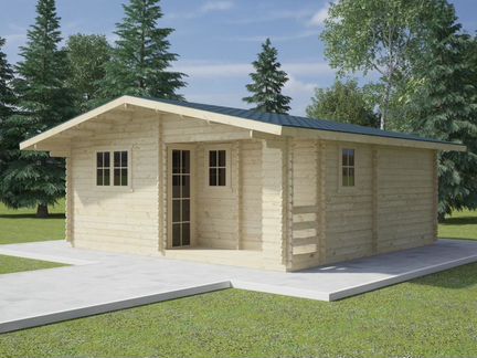 Большой дачный дом из минибруса