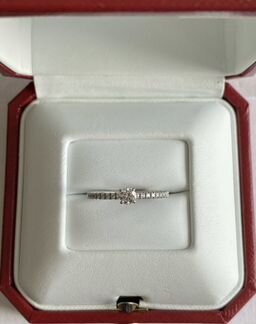Золотое кольцо Cartier 0.4 ct 2.7 гр