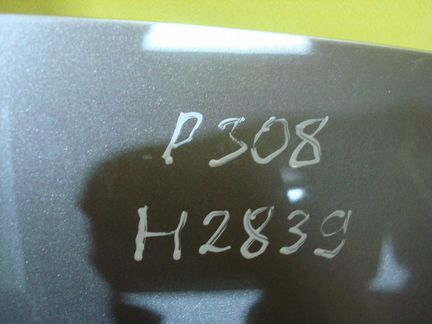 Крышка багажника Пежо Peugeot 308 2007-14г серебро