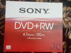 Диск Sony dvd+rw 10шт/упаковка