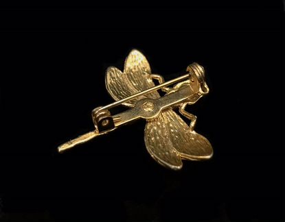 Винтажная брошка Стрекоза