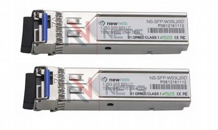 Пара опт.трансиверов 1310/1550 20km LC DDM