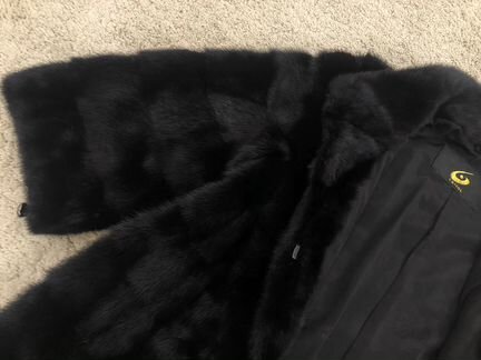 Шуба норковая чёрная