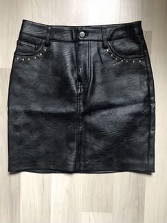 Юбка кожаная