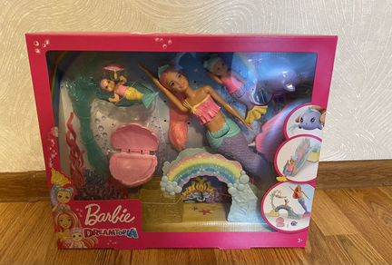 Новый набор Barbie с маленькими русалочками, FXT25